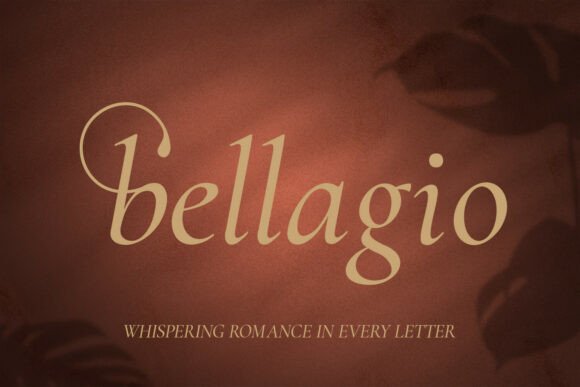 Bellagio: The Serif Typeface for Timeless Romance