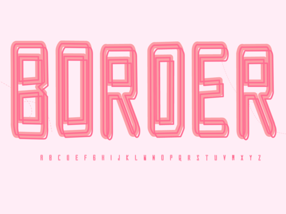 Border: The Playful Font for Friendly Designs