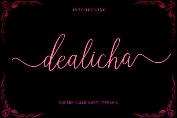 Dealicha: The Modern Script Font for Elegant Design