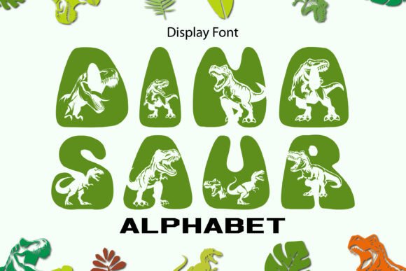 Dinosaur Alphabet: A Color Font for Vibrant Design