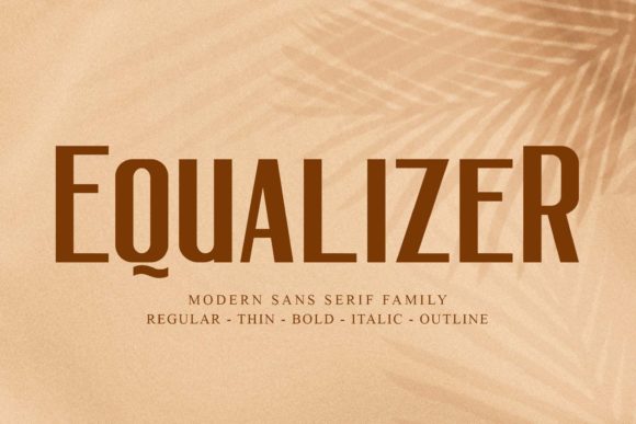 Equalizer: The Modern Sans Serif for Visual Harmony