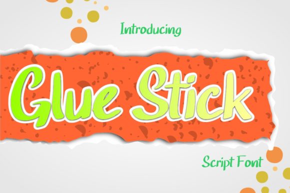 Glue Stick: A Handwritten Font for Vibrant Design