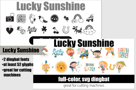 Lucky Sunshine: A Dual-Format Design Asset for Vibrant Projects