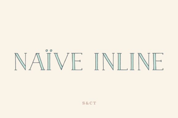 Naive Inline: Layered Serif for Modern Branding
