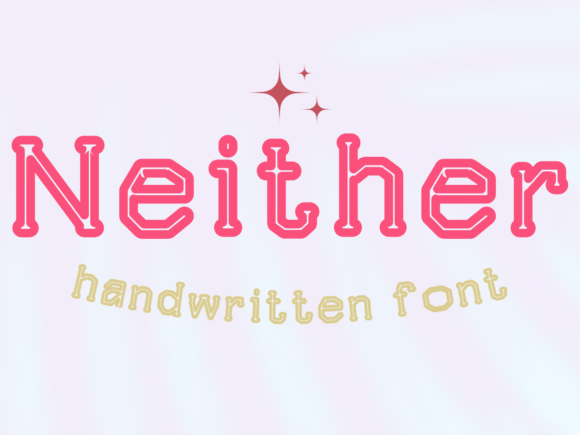 Neither: A Charming Display Font for Modern Design