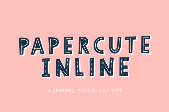 Papercute Inline: A Playful Font for Modern Design
