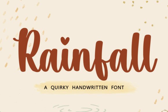 Rainfall Font: Elevate Your Design with Handwritten Whimsy