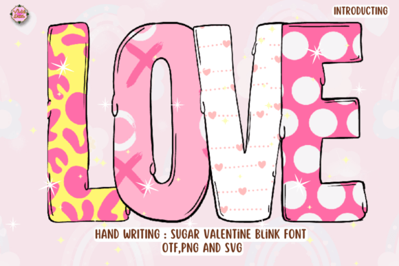Sugar Valentine Blink: Elevating Romantic Design with Elegant Typography