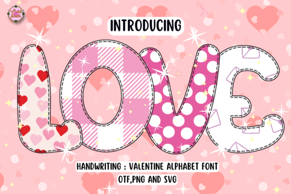 Valentine Alphabet: A Romantic Typeface for Creative Design